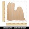 Yorkie Yorkshire Terrier Dog Solid Unfinished Craft Wood Holiday Christmas Tree DIY Pre-Drilled Ornament